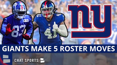 Giants Make 5 Roster Moves To Get Down To 80 Man Roster Limit Ft Ricky Seals-Jones