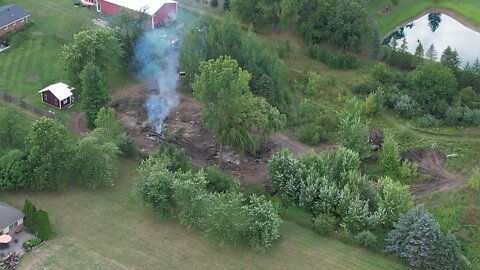 Clearing for pond clean/expansion