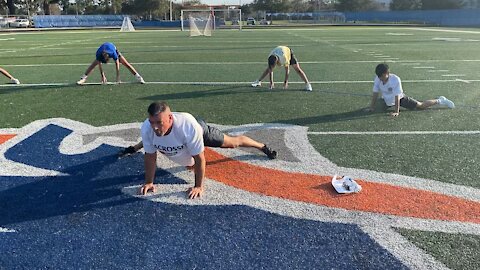 Exercise Technique #7 Bodyweight: Inchworm Wide Stance.