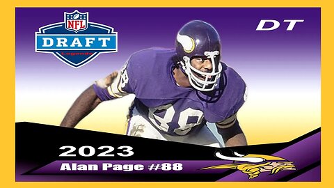 Madden 23 Legend Draft Pick Alan Page Creation