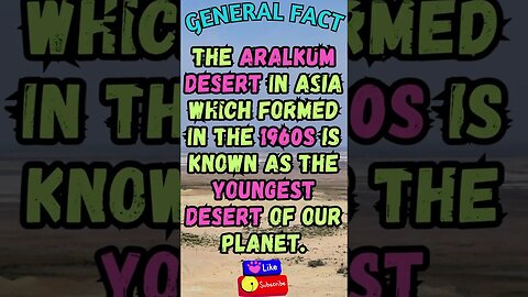 🏜️🤯Interesting Facts! 👀 #shorts #shortsfact #facts #generalfacts #generalknowledge #desert #aral