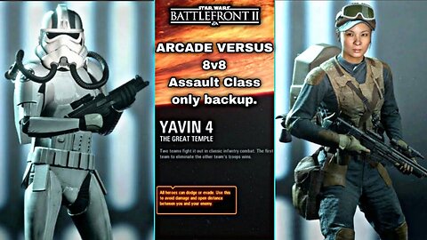 XB1 Star Wars Battlefront 2 G29, 2P local splitscreen Arcade on The Great Temple, Rocket Trooper!