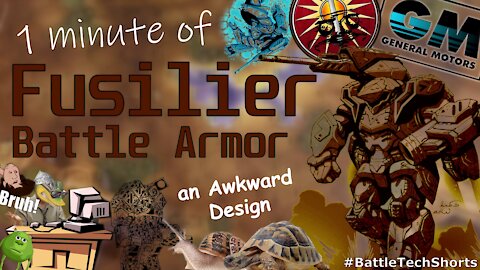 BATTLETECH #Shorts - Fusilier Battle Armor, an Awkward Design