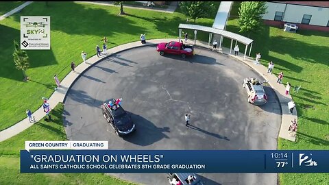 All Saints Catholic School holds 8th grade graduation parade