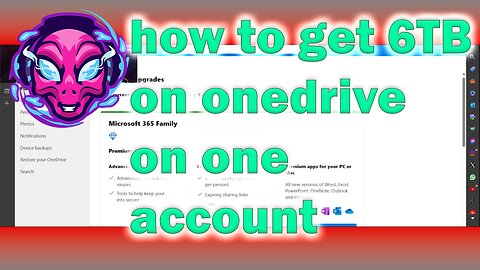 How to get 6TB of onedrive storage on one account