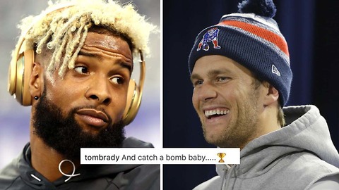 Tom Brady Surprisingly Helps Odell Beckham Jr Finish Lil Wayne Rap Lyrics