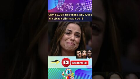 ELIMINAÇÃO DO PAREDÃO GAME OVER PARA KEY ALVES #corta #bbb23 #bbb