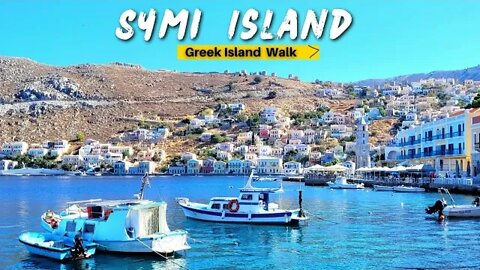 4K The Most COLOURFUL Island In Greece 🇬🇷 SYMI