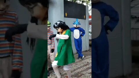 DANÇANDO FOFÃO, CHAVES, CHIQUINHA E SONIC NA CARRETA DA ALEGRIA TRIPLO X, LIKE