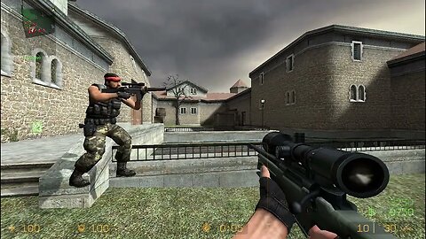 Counter Strike Source Cobblestone Bots #30 Only Sniper Rifles