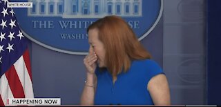 Jen Psaki Sneezes Mid-Press Briefing In Worst Possible Way During Pandemic