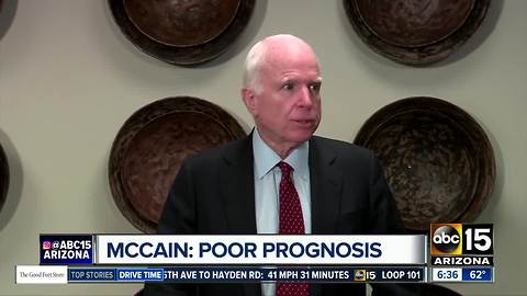 McCain calls brain cancer prognosis 'very poor'