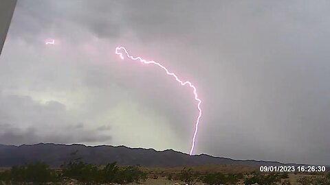 The storm blew me away in Needles CA