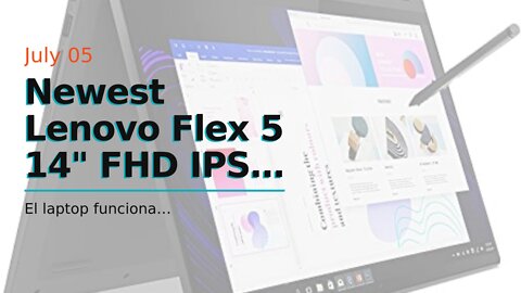 Newest Lenovo Flex 5 14" FHD IPS Touchscreen Premium 2-in-1 Laptop, AMD 4th Gen Ryzen 5 4500U,...