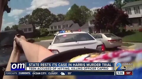 Prosecution rests case against Harris in Officer Caprio murder trial