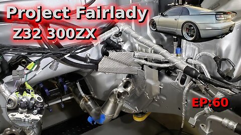 Engine Bay Heat Shielding. Project Fairlady Z32 300zx Twin Turbo, Ep:60