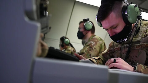 AWACS crew eyes over the battle