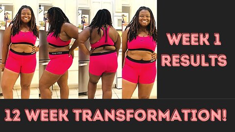 12 Week Transformation! Week 1 RESULTS 100 POUND WEIGHT LOSS JOURNEY🏋🏽_♀️!