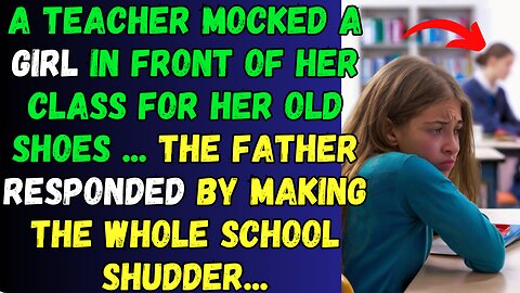 Daddy got tired of his daughter being abused by her teacher, so he came to school...