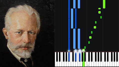 March: Song of the Lark - Pyotr Ilyich Tchaikovsky [Piano Tutorial] (Synthesia)