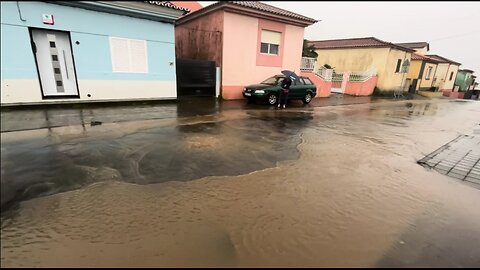 Arrifes / Ponta Delgada after strong Rain, Sao Miguel Azores Portugal - 13.01.2024 #chuva