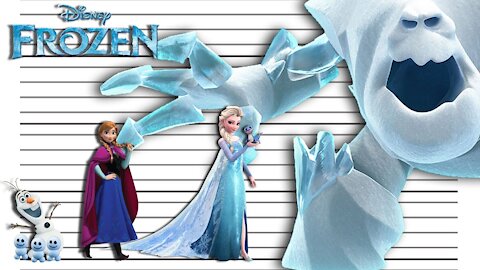 Frozen character Height Comparison