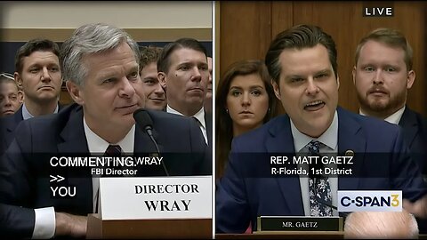 Gaetz Confronts FBI Director: Is the Bureau Protecting the Bidens?