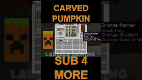 Minecraft: How To Make A Carved Pumpkin Banner