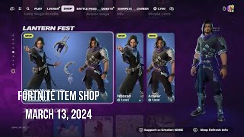 Fortnite Item Shop|March 13, 2024(*New* Lantern Fest Bundle, Instruments, & Emotes)