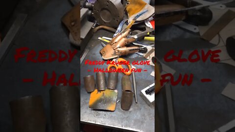 Freddy Kruger Glove - Halloween Build - #shorts