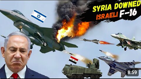 Syria Shot Down ISRAELI F-16 That Was Hiding Behind a Passenger Jet┃UKR Admitted That F16 Was Downed