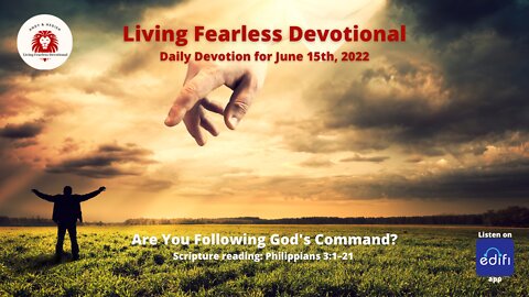 Are You Following God's Command?