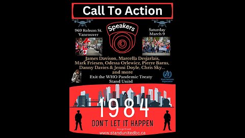 Call to Action Vancouver Stand United Rally March 9, 2024, pt1