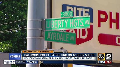 Baltimore Police Department enacts 12-hour shift