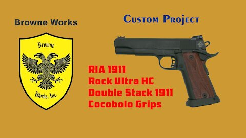 Custom Project - Cocobolo Grips for Rock Island High Capacity / Double Stack 1911