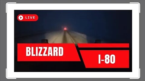 ❄️❄️ I-80 Blizzard Conditions Wyoming + Utah | Red Hurricane Team Truckers ❄️❄️