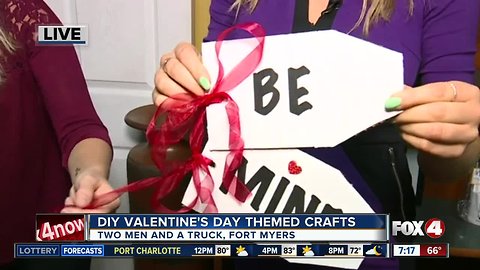 Two Men and a Truck offer DIY craft ideas for Valentine's Day - 7am live report