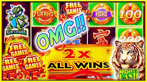 EPIC Rollercoaster! GRAND JACKPOT EXCITEMENT! Mighty Cash Tiger Roar Slot