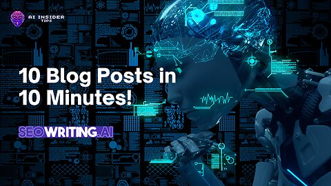 How to Write 10 Blog Posts in 10 Minutes with AI (SEO Optimized)