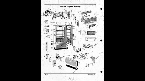 GE - General Electric appliance part schematic and break down - Card 07