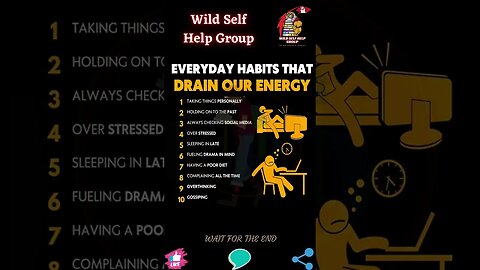 🔥 Habits that drains your energy 🔥 #shorts 🔥 #wildselfhelpgroup 🔥 1 August 2023 🔥