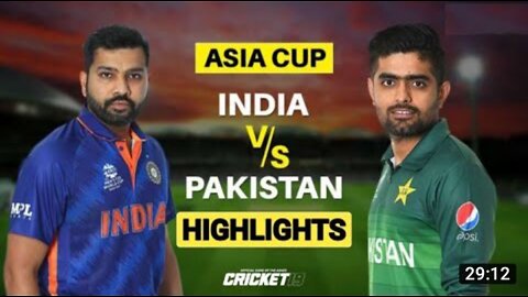 India vs pakistan Match : 2nd Asia cup 2022 | full highlight