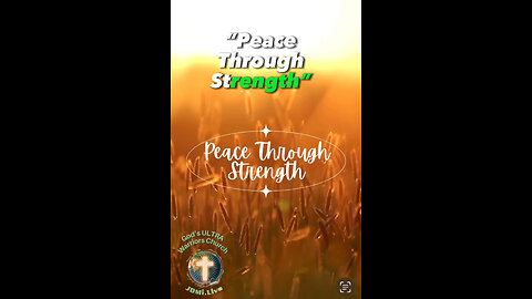 🕊️💪”Peace Through Strength”🕊️💪 New Series by Pastor Jerry & “Prayer 🙏4 Friends”