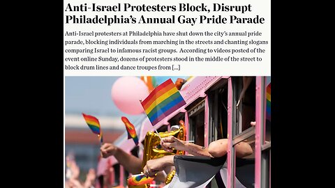 Clown Show: Pro-Palestine and Gay Pride Marches Cross Paths