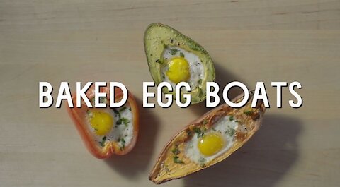 Baked Egg Boats Recipe