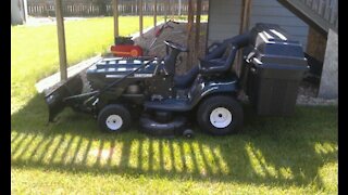 DIY Riding electric lawn tractor, snow removal