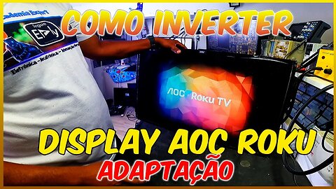 Como virar o display AOC Roku