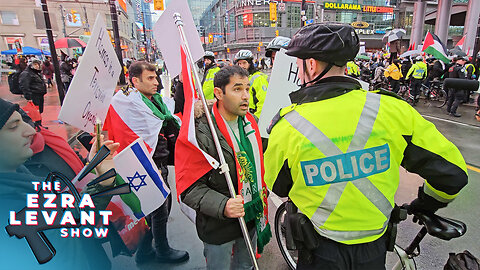 Freedom activist Salman Sima assaulted while counter-protesting a pro-Hamas rally in Toronto