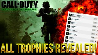 MODERN WARFARE REMASTERED TROPHIES - Call of Duty 4: Modern Warfare Remastered Official Trophies