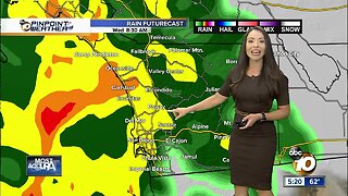 10News Pinpoint Weather with Meteorologist Angelica Campos